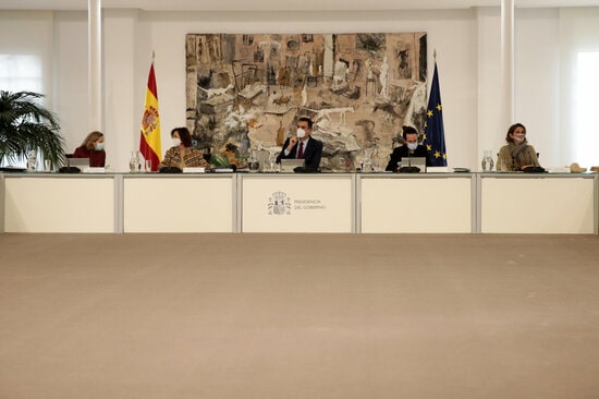 Spanish government cabinet meeting on December 29, 2020 (by José María Cuadrado/Pool Moncloa)